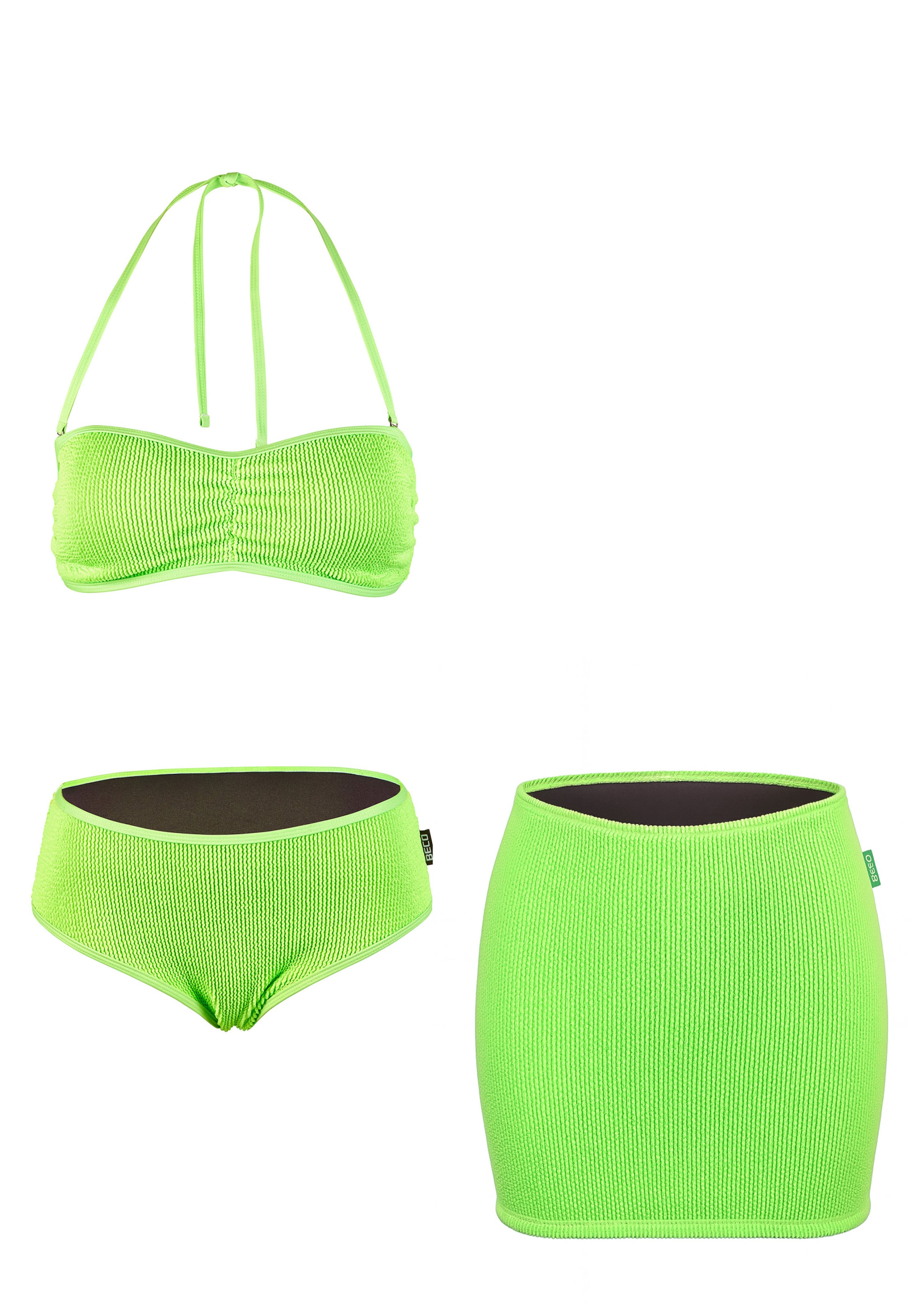 BECO the world of aquasports Bustier Bikini in Grün: Vorderseite