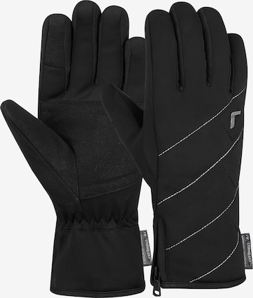 REUSCH Athletic Gloves 'Loredana' in Black: front