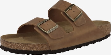 BIRKENSTOCKNatikače s potpeticom 'Arizona Leoi' - smeđa boja: prednji dio