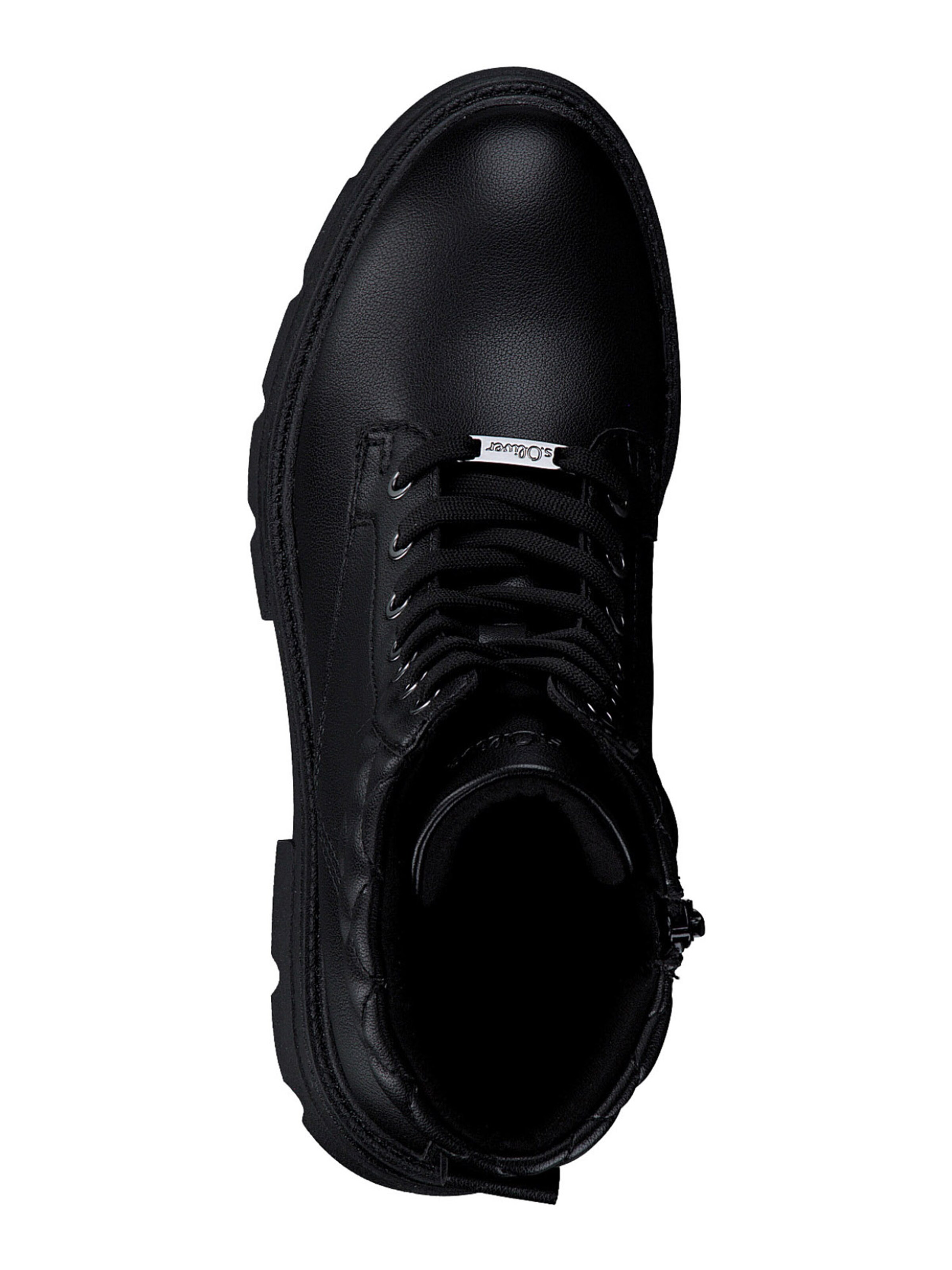 s.Oliver Schnürstiefelette in Schwarz