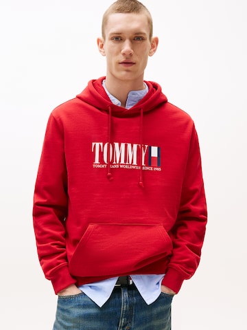 Tommy Jeans Collegepaita värissä punainen: etupuoli