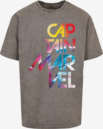 T-Shirt 'Captain Marvel - Galactic' ABSOLUTE CULT en gris : devant