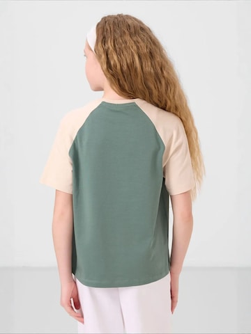 Tommy Life Koszulka 'TOMMY Unisex Jugend-T-Shirt Aus Baumwoll-Elasthan' w kolorze beżowy