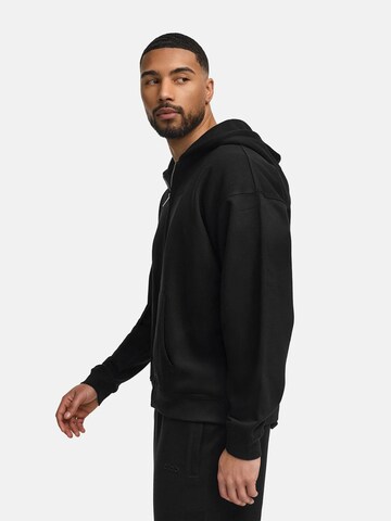 cfab (formerly creamy fabrics) Sweatshirt 'Relaxed Zip'‌‌‌ in Schwarz