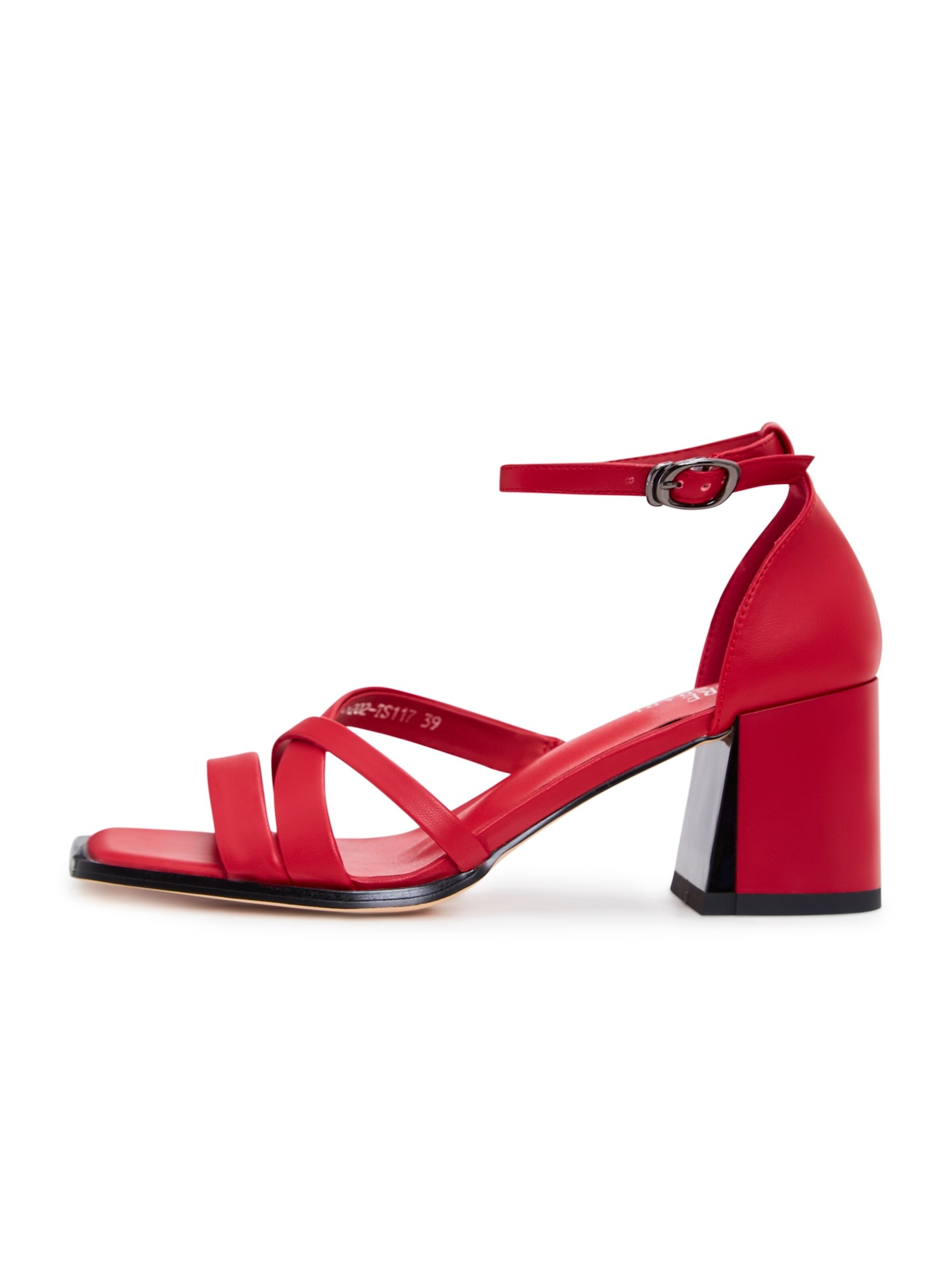 CESARE GASPARI Sandal in Red: front