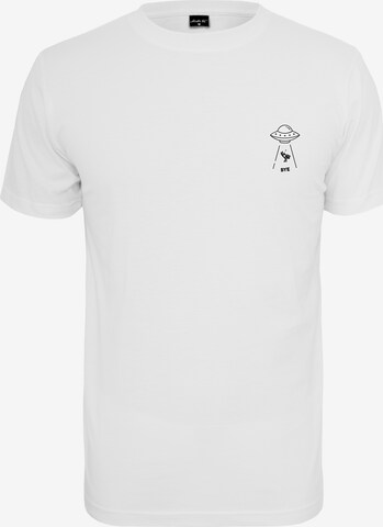 MT Men T-Shirt 'Ufo Drop' in Weiß: predná strana