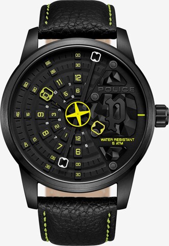 POLICE Analog Watch 'Avondale' in Black: front