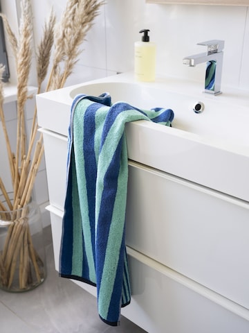 Herzbach home Towel 'Good Vibes' in Blue: front