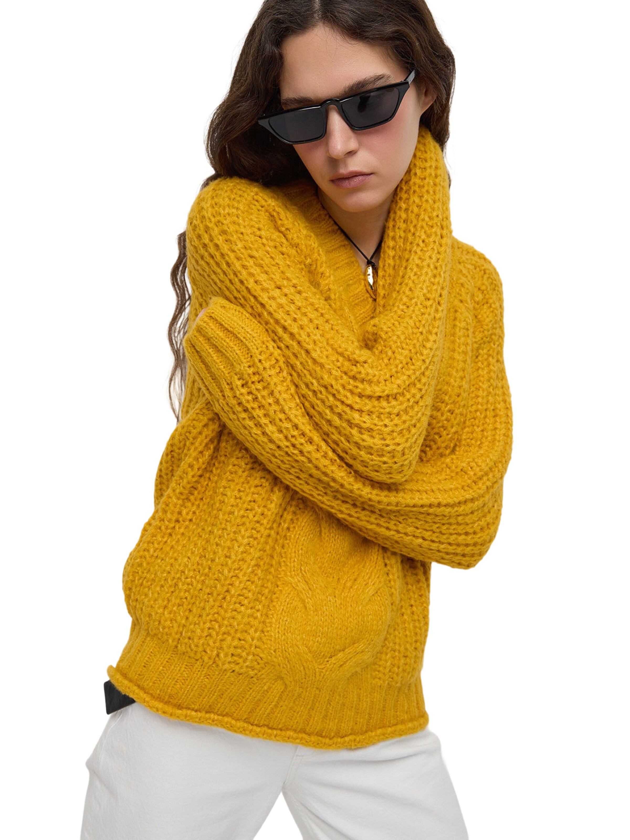 No Matter What Pullover in Gelb
