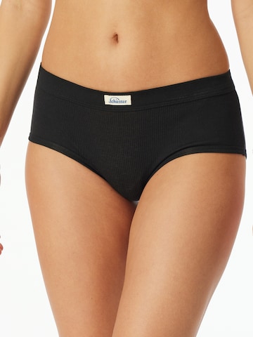 SCHIESSER Panty ' Feinripp - Revival Paula ' in Black: front