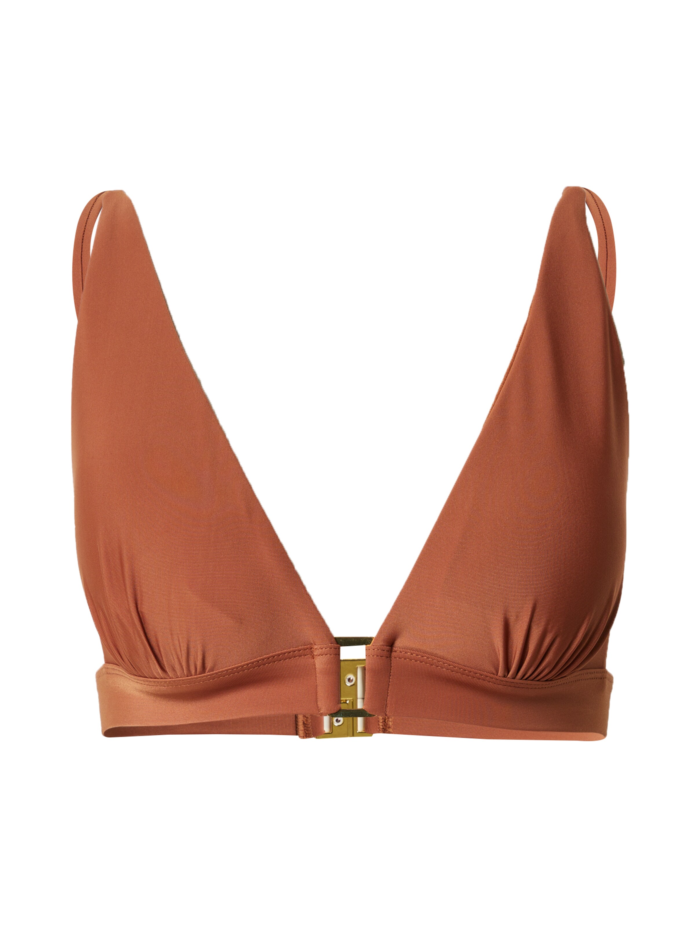 Guido Maria Kretschmer Women Triangel Bikinitop 'Cecile' in Braun: Vorderseite