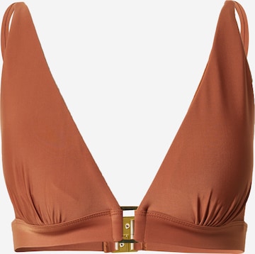 Guido Maria Kretschmer Women Triangel Bikinitop 'Cecile' in Bruin: voorkant