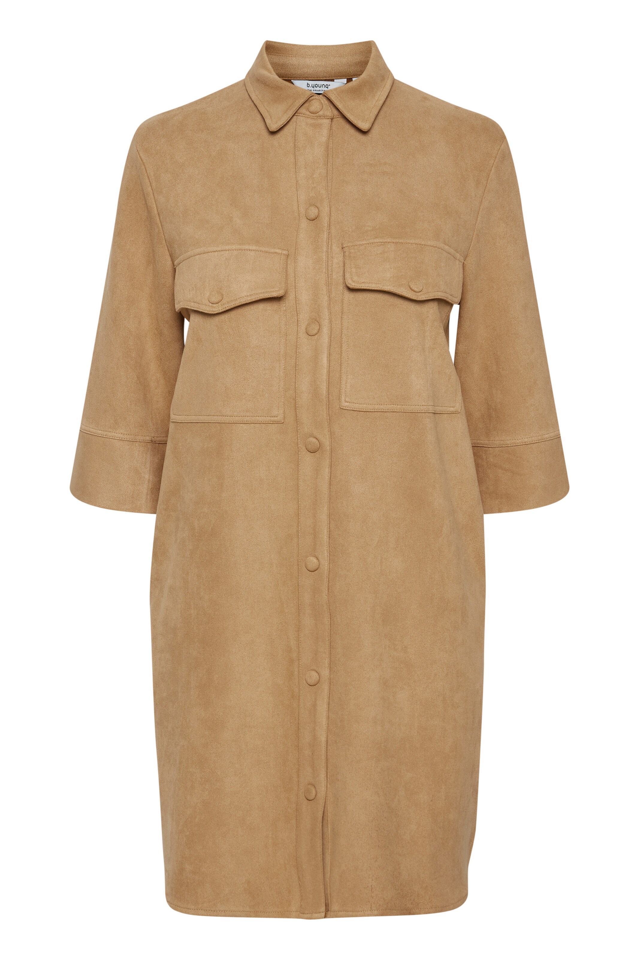 b.young Blouse 'Dosa' in Bruin: voorkant