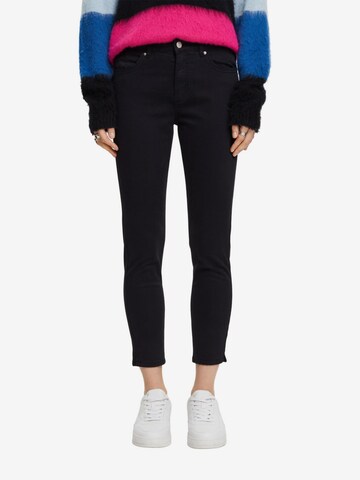 ESPRIT Skinny Broek in Zwart: voorkant