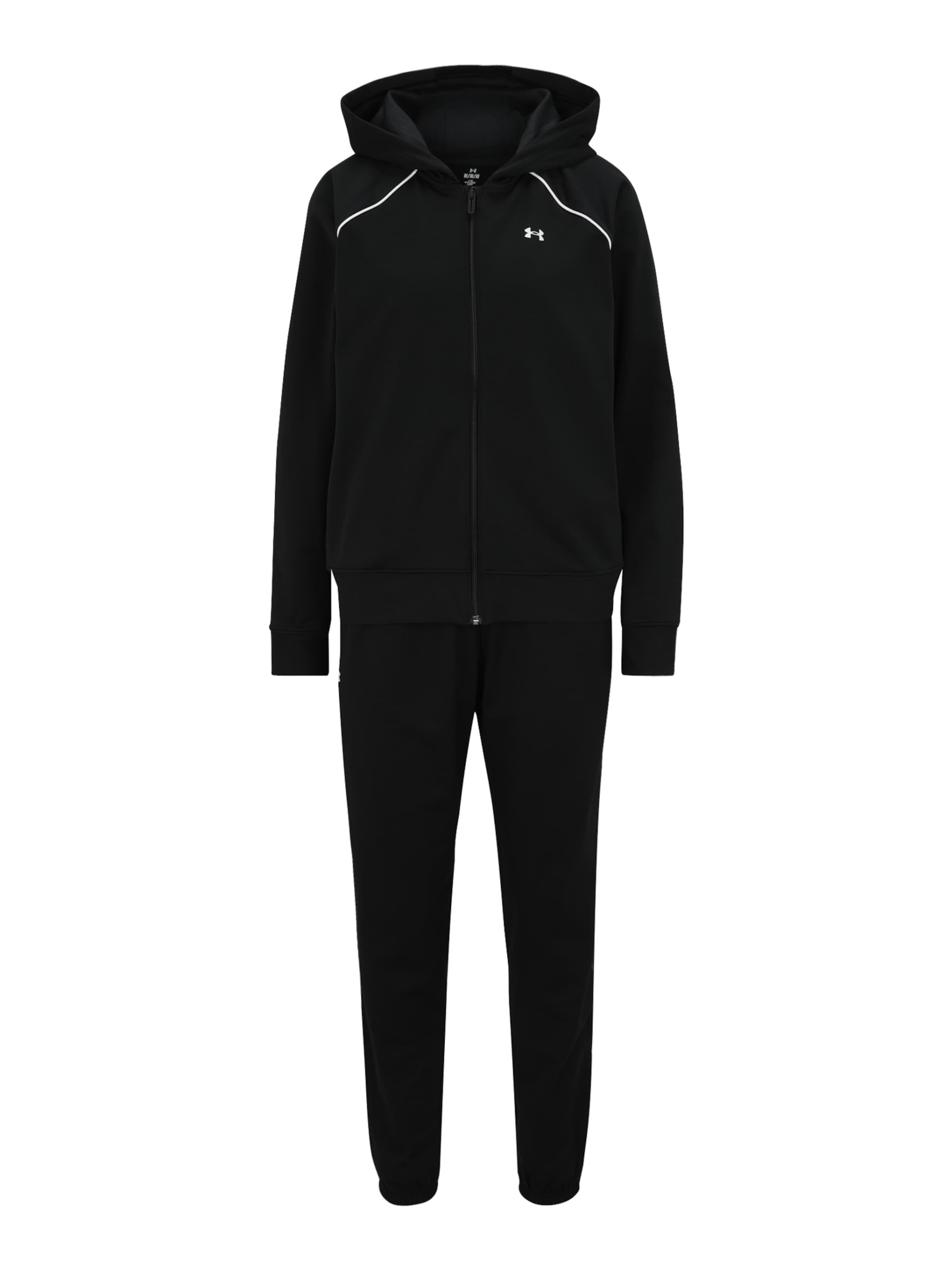 UNDER ARMOUR Trainingsanzug 'Rival' in Schwarz: Vorderseite