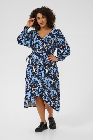 Robe 'Lurana' KAFFE CURVE en bleu : devant