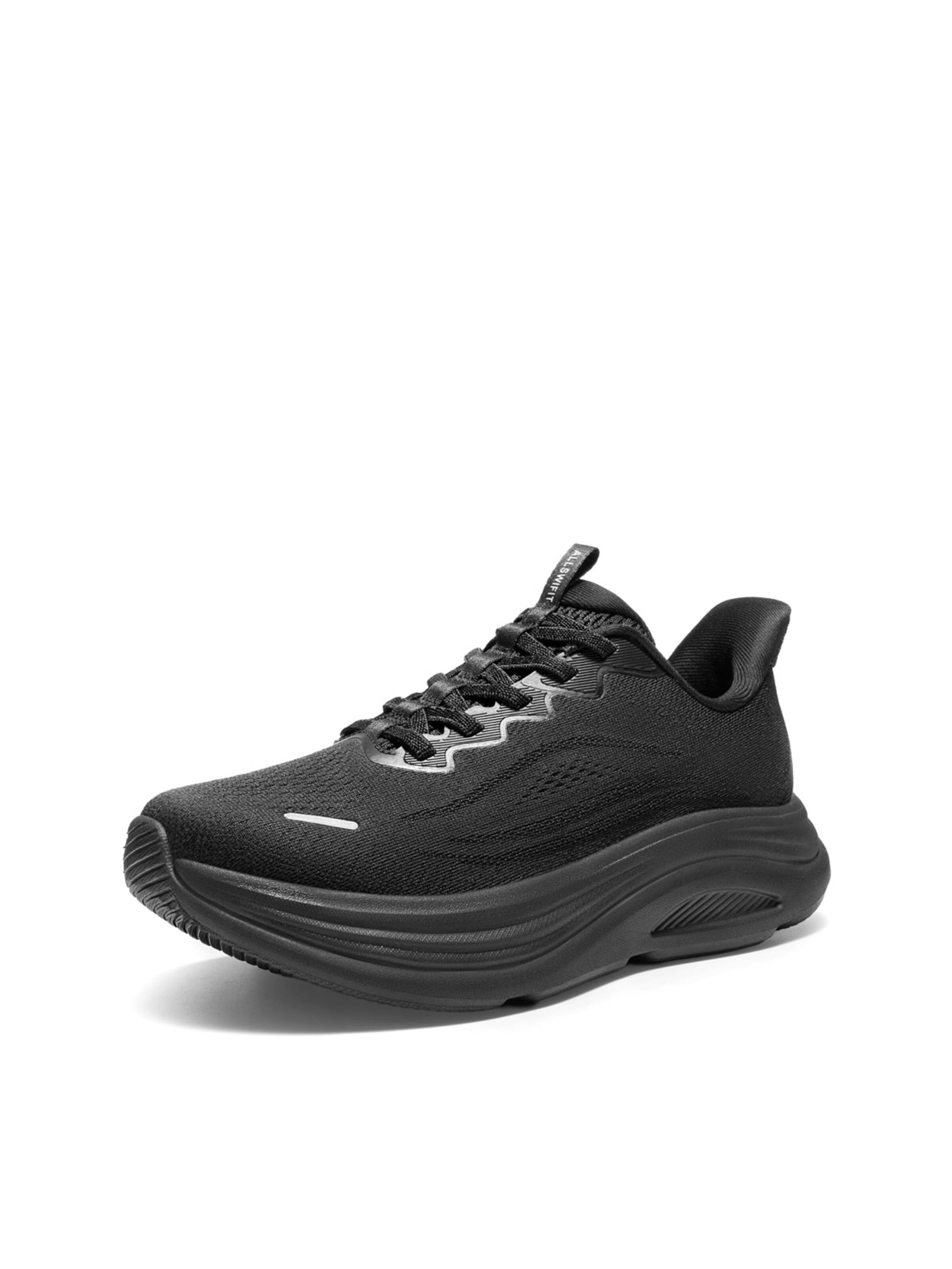 ALLSWIFT Running Shoes in Black: front