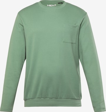 Men Plus Shirt in Groen: voorkant