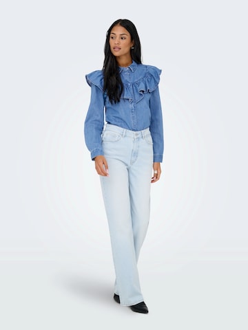 ONLY Blúzka 'ONLINDIGO' - Modrá: predná strana