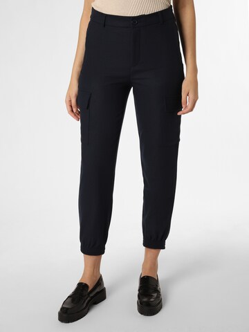 Marie Lund Tapered Cargobroek in Blauw: voorkant