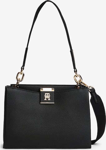 TOMMY HILFIGER Schultertasche in Schwarz: Vorderseite