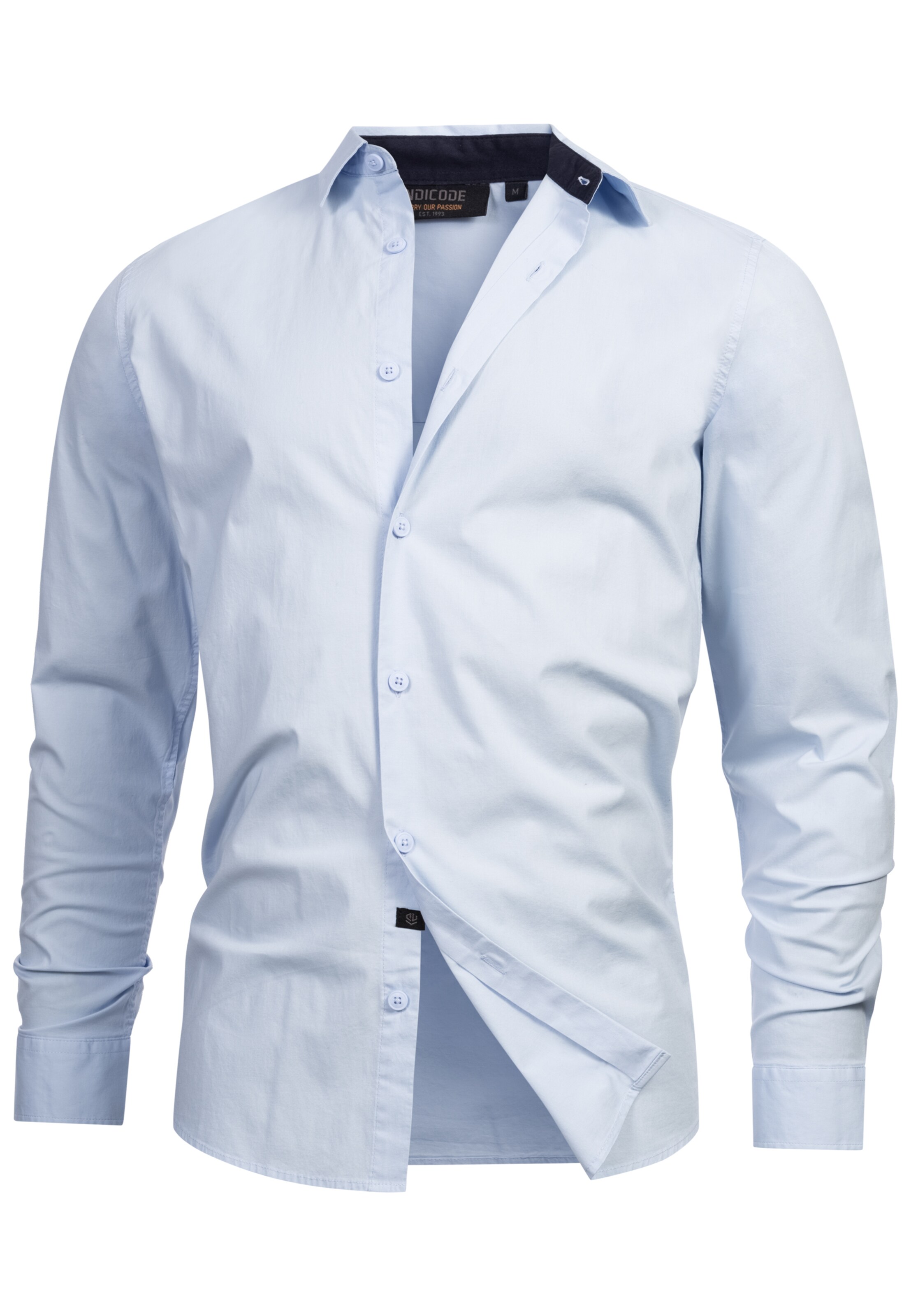 INDICODE JEANS Hemd ' Kamby ' in Blau: Vorderseite