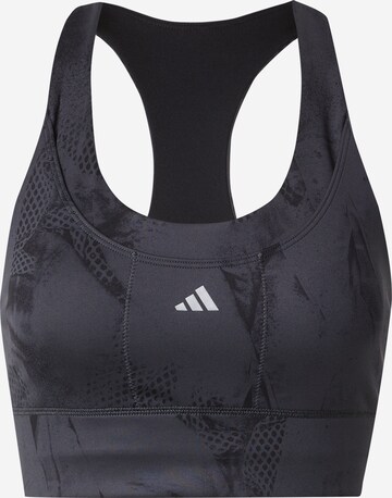 ADIDAS PERFORMANCE Bustier Sport bh in Zwart: voorkant