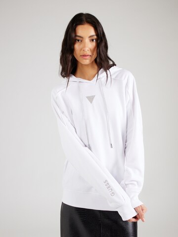 Sweat-shirt GUESS en blanc : devant