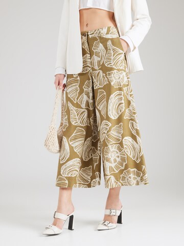 Wide leg Pantaloni 'Roxy' di WHITE STUFF in verde: frontale