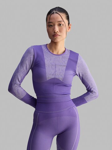 ADIDAS BY STELLA MCCARTNEY Функциональная футболка в Лиловый: спереди