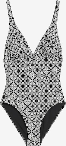 Marc O'Polo - Traje de baño ' Geo Capsule ' en negro: frente