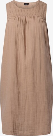 Robe d’été 'Vivu' Zizzi en beige : devant