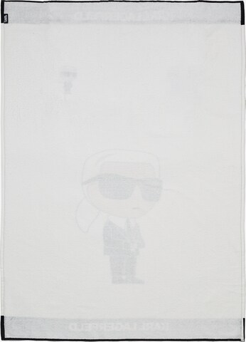 Serviette de plage ' Ikonik 2.0' Karl Lagerfeld en blanc