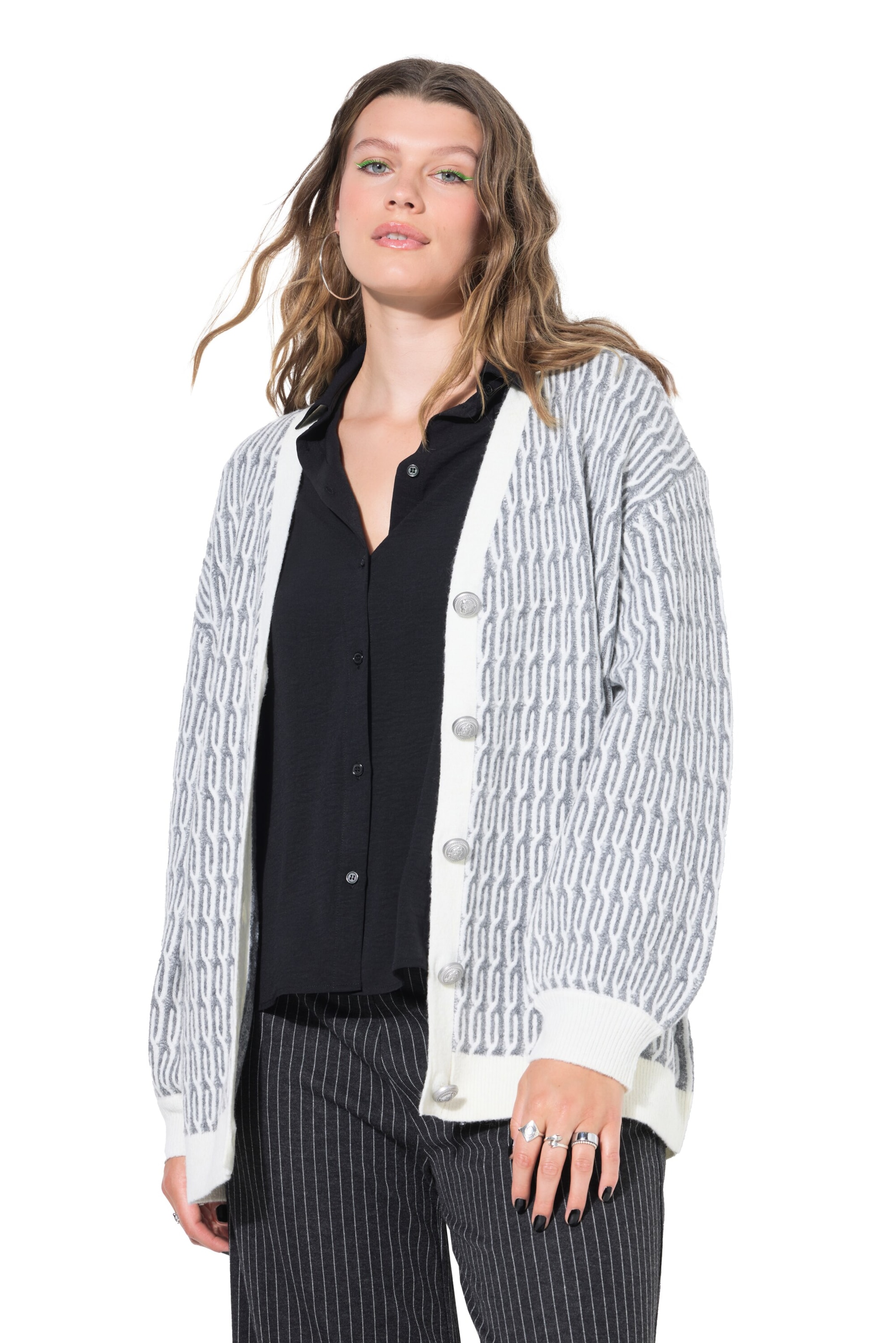 Studio Untold Strickjacke in Grau