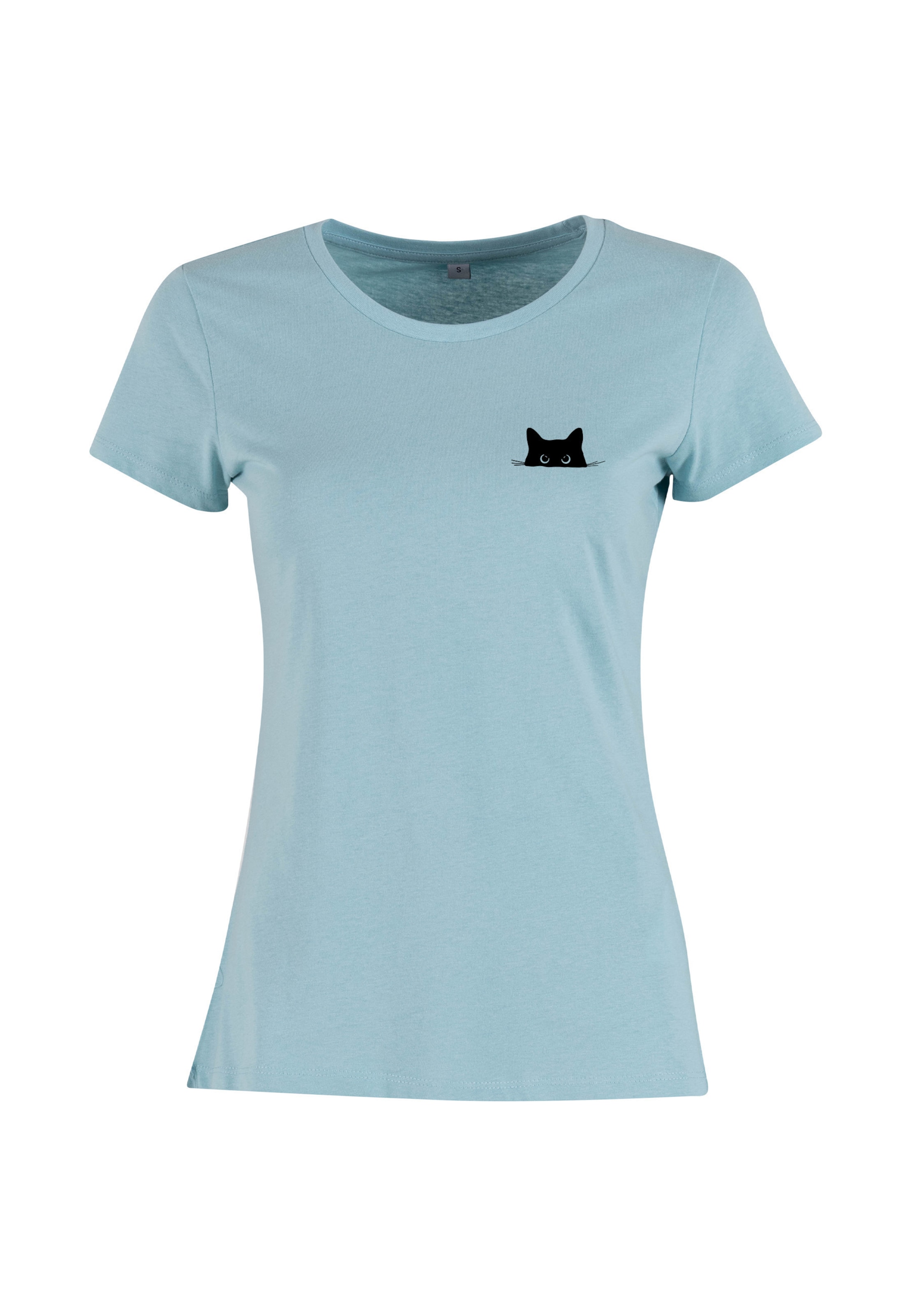 Urban Classics Shirt 'Cat' in Blauw: voorkant