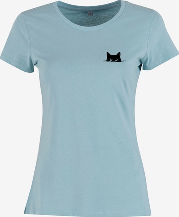 Urban Classics Shirt 'Cat' in Blauw: voorkant