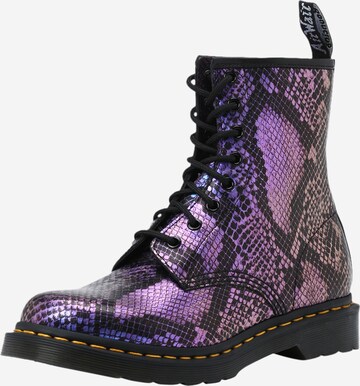 Bottines à lacets '1460' Dr. Martens en noir : devant