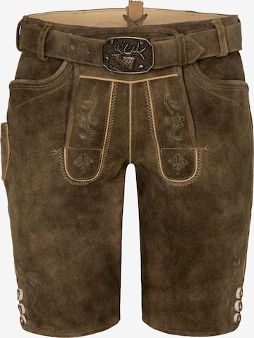 SPIETH & WENSKY Regular Traditional pants 'Rampoldi' in Brown: front