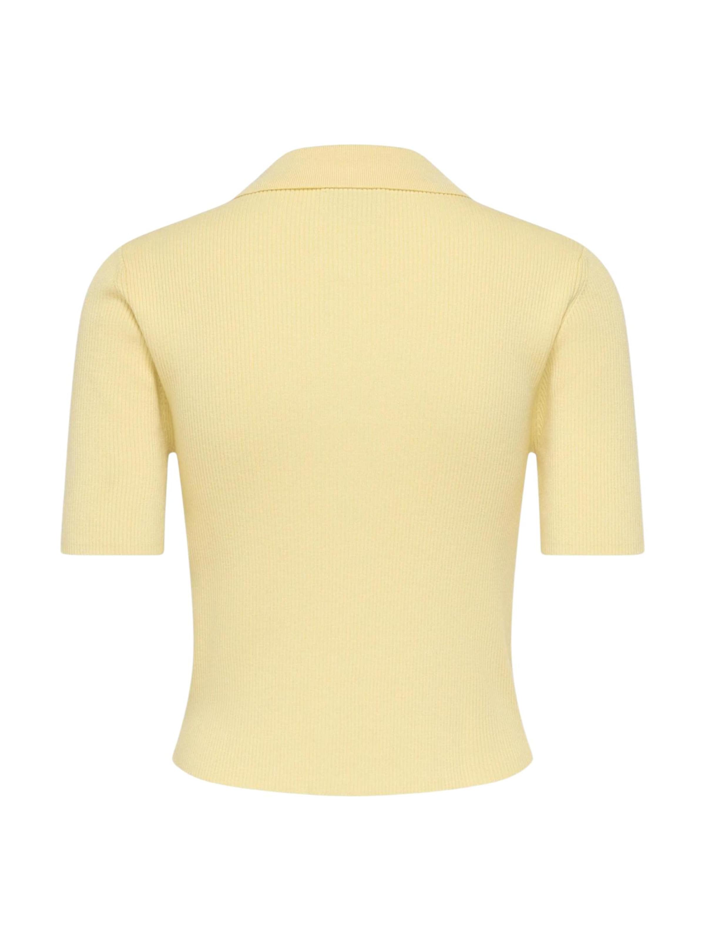 Pullover 'Jdynanna S/S Short Zip Cardigan Knt 15359372' di Jaqueline de Yong in giallo
