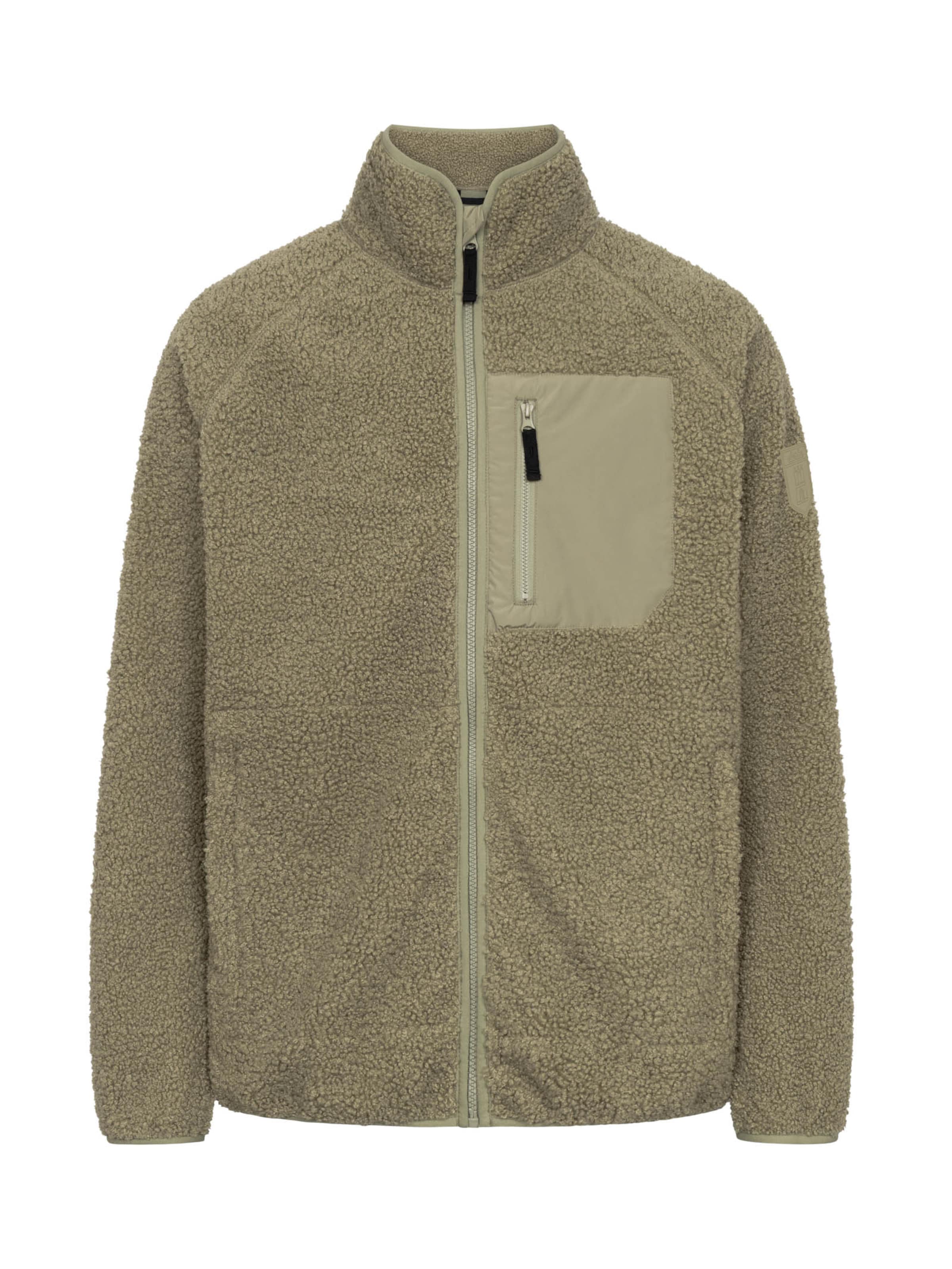 Derbe Fleecejacke 'Kuschelby' in Grün: Vorderseite