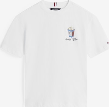 Tricou de la TOMMY HILFIGER pe alb: față