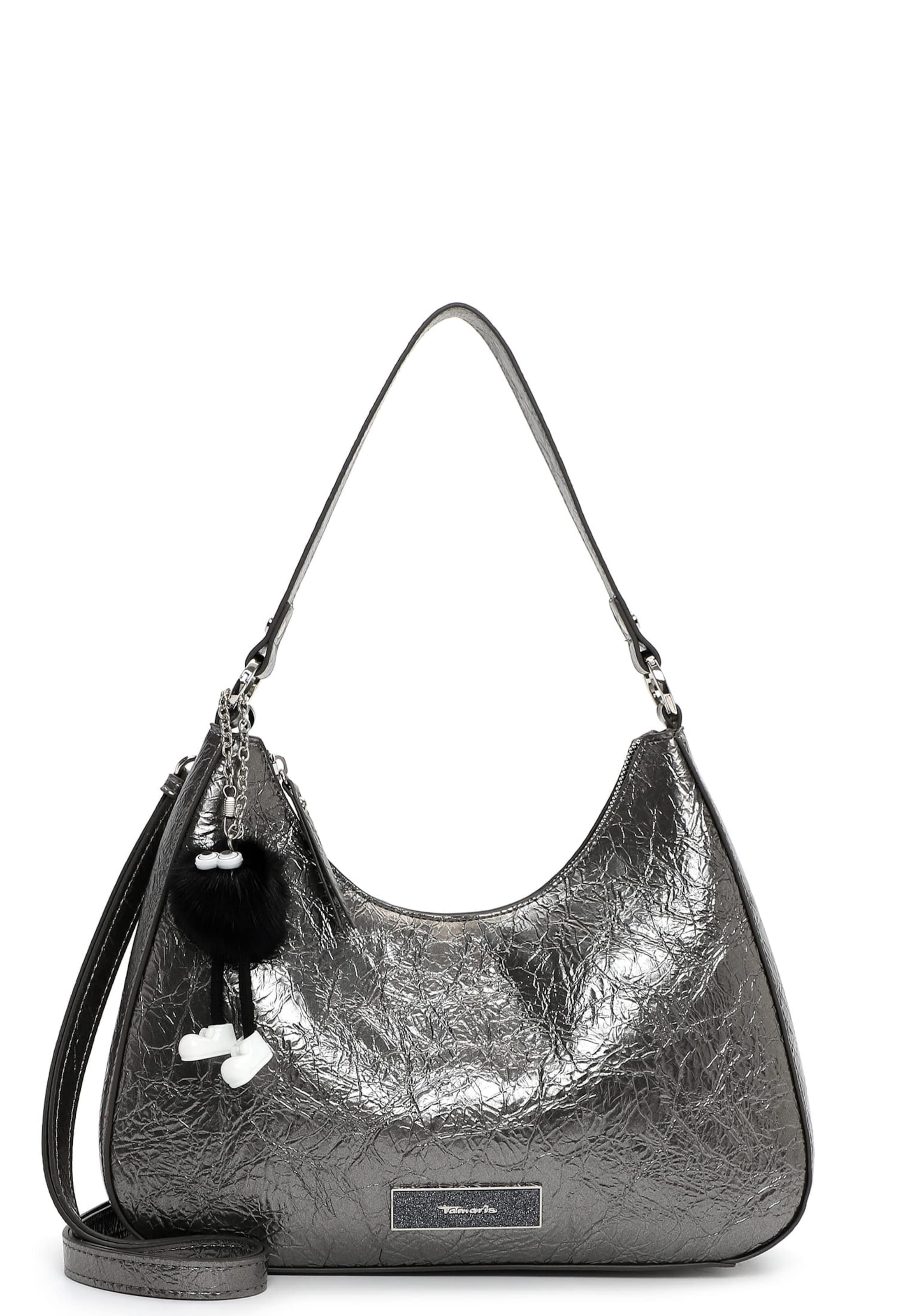 Poche ventrale 'TAS Gilla' Tamaris en argent : devant