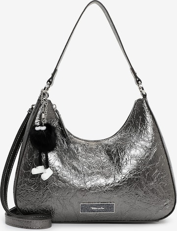 Poche ventrale 'TAS Gilla' Tamaris en argent : devant