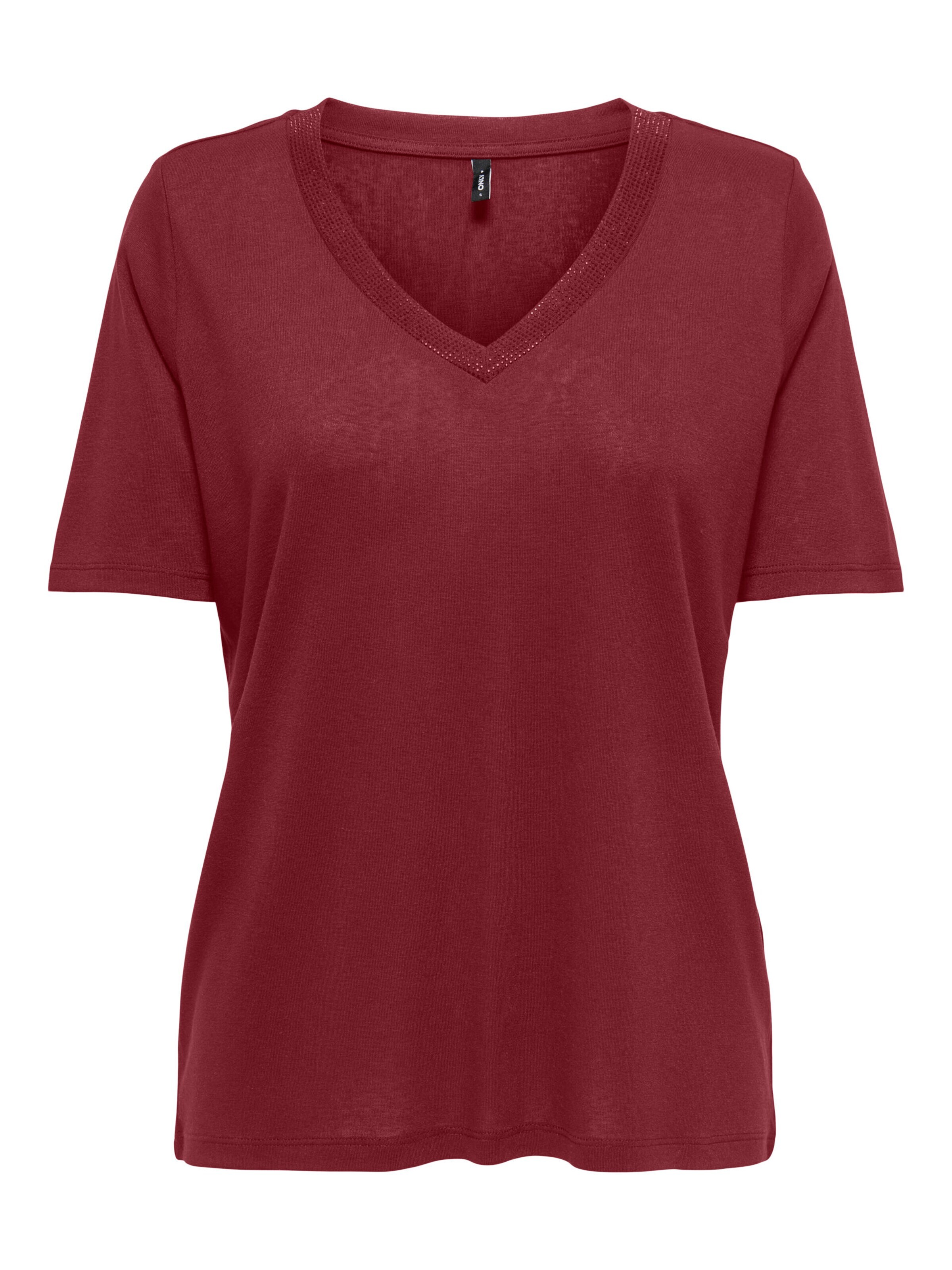 ONLY Shirt in M in de kleur Rood, Productweergave