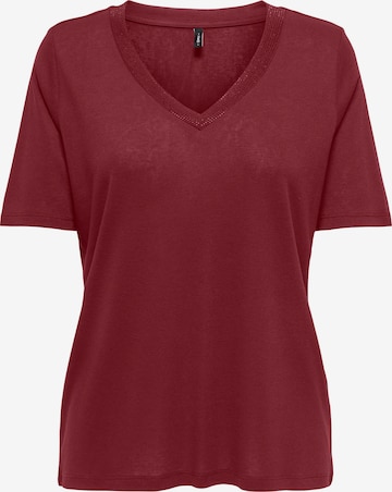 ONLY Shirt in Rood: voorkant