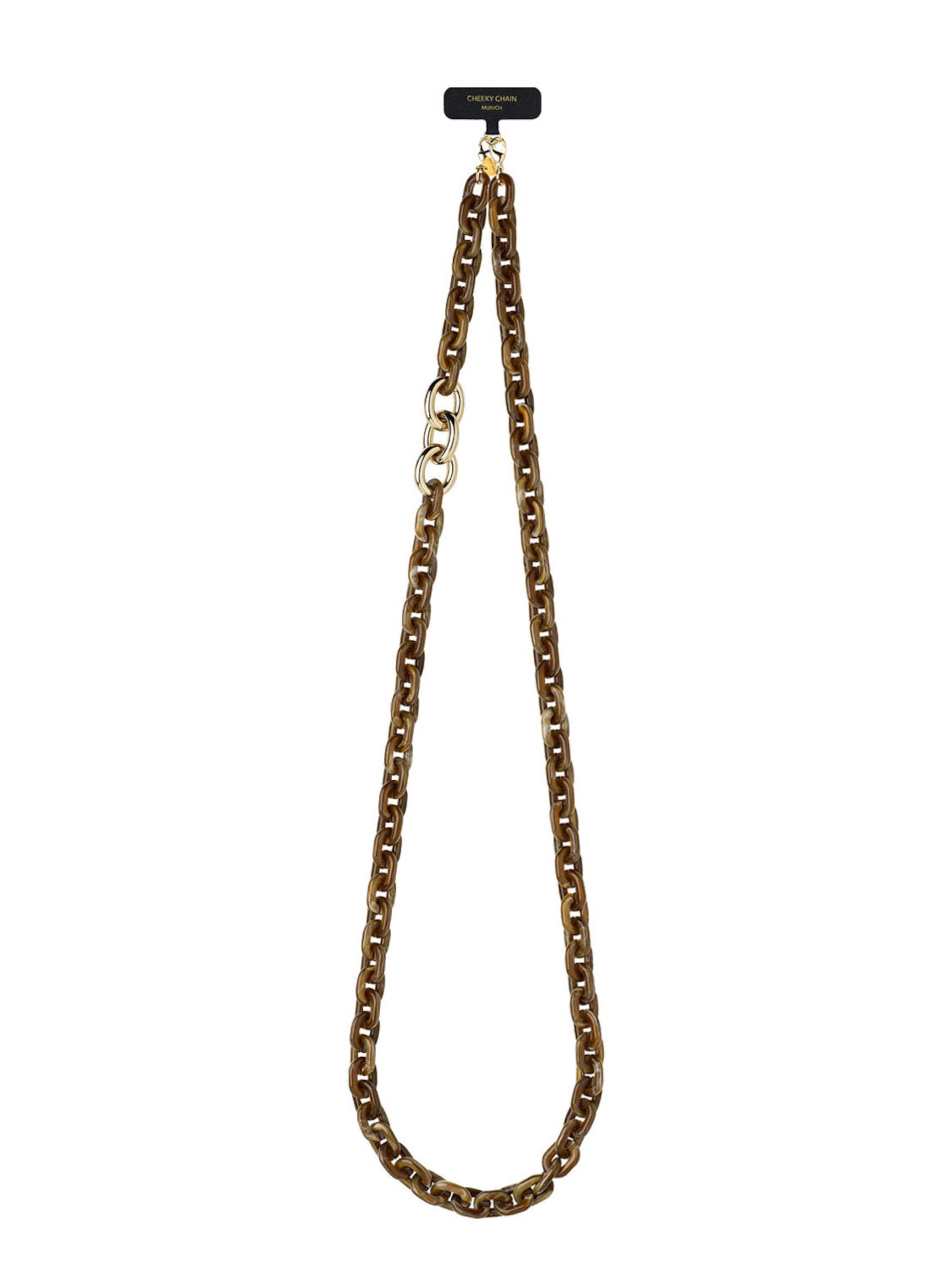 Cheeky Chain Munich Handykette 'Nova' in Braun: Vorderseite