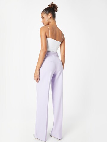 HUGO Regular Pleated Pants 'Huglia' in Purple