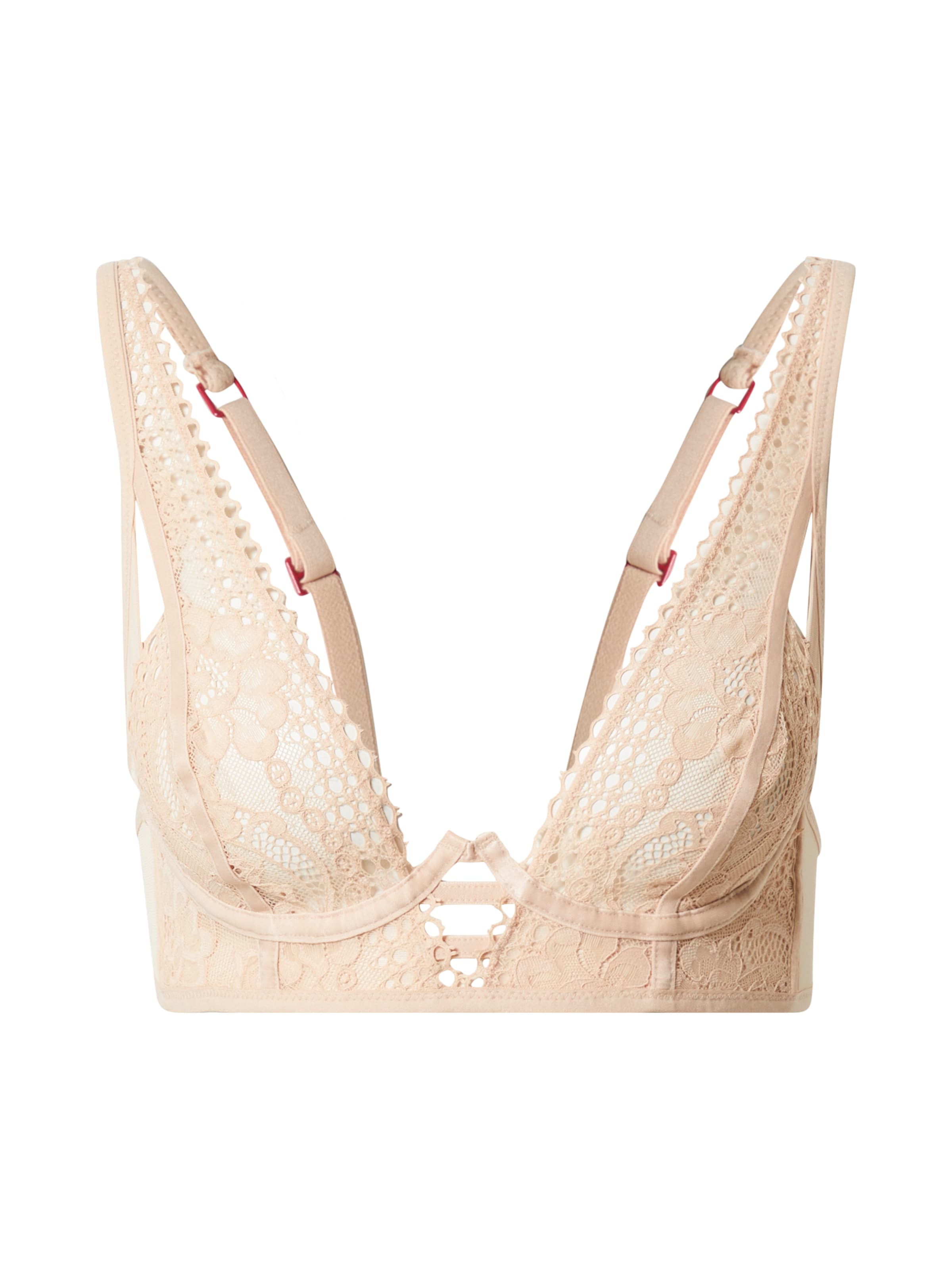 Triangolo Reggiseno 'Le Plunge' di Scandale éco-lingerie in beige: frontale