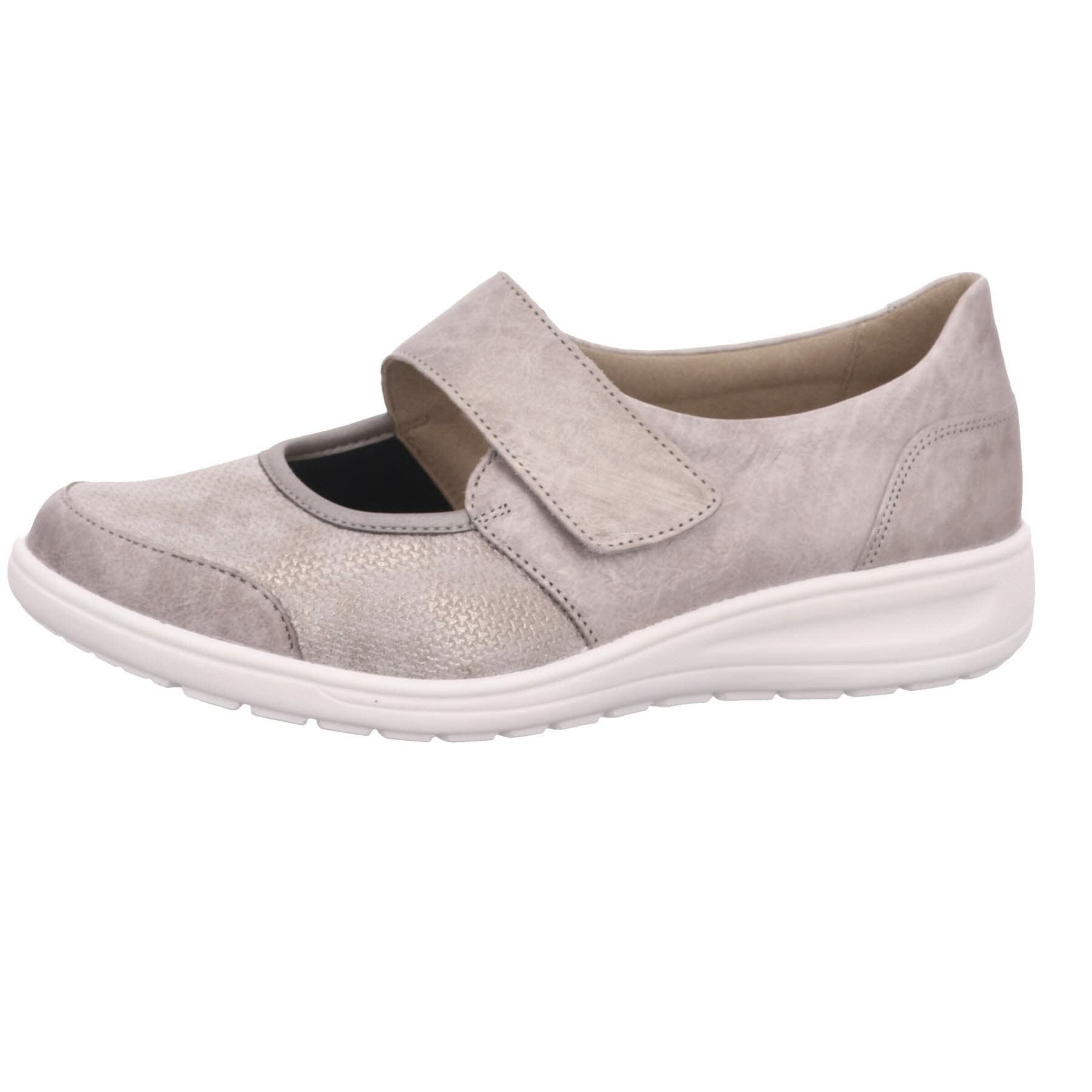 SOLIDUS Strap ballerina in Grey