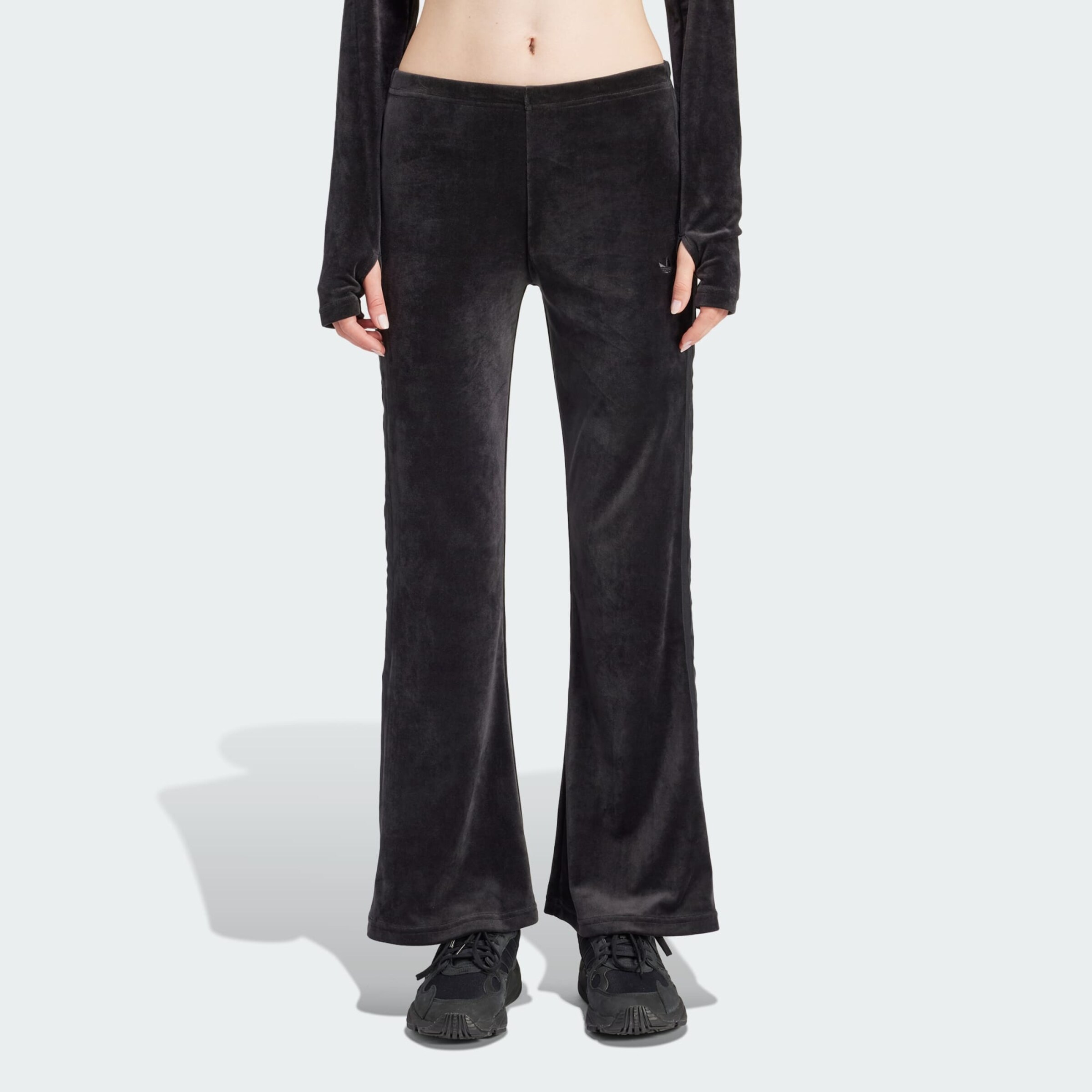 ADIDAS ORIGINALS Flared Pants in Black ABOUT YOU
